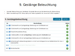 9. Gestänge Beleuchtung
