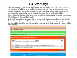 1.4. Warnings
